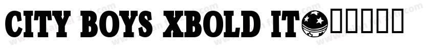 City Boys XBold It字体转换